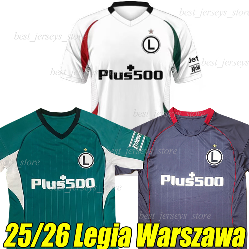 25/26 Legia Warszawa Soccer jerseys RAJOVIC NSAME ELITIM WSZOLEK BICHAKHCHYAN ALFARELA KAPUSTKA CHODYNA TOBIASZ 2025 2026 men kids kit socks football shirts