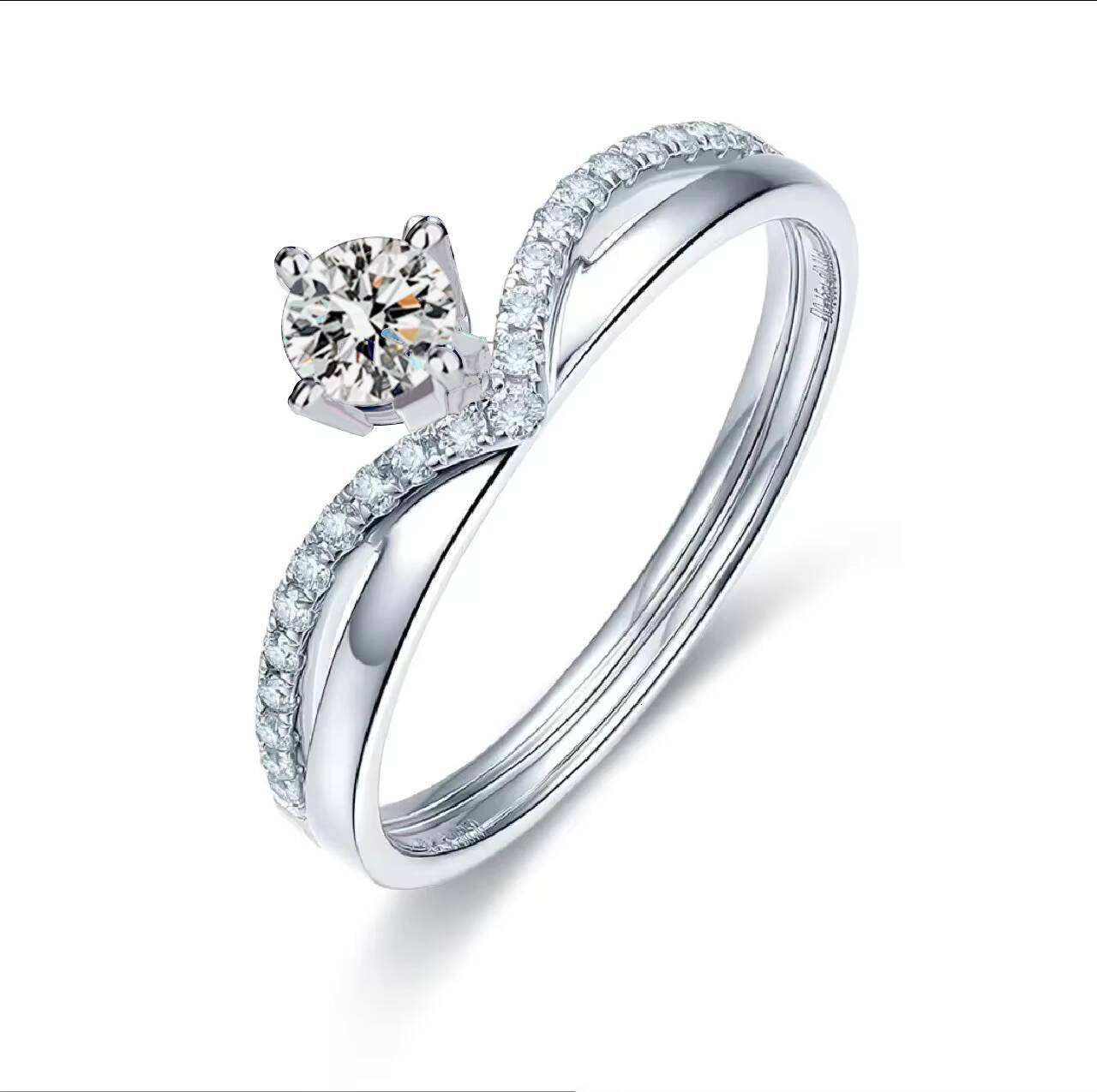 Eternity Ring 925 Sterling Silver Engagement Ring Gra Certificate Moissanite Rings for Women Eternity Engagement Fine Jewelry