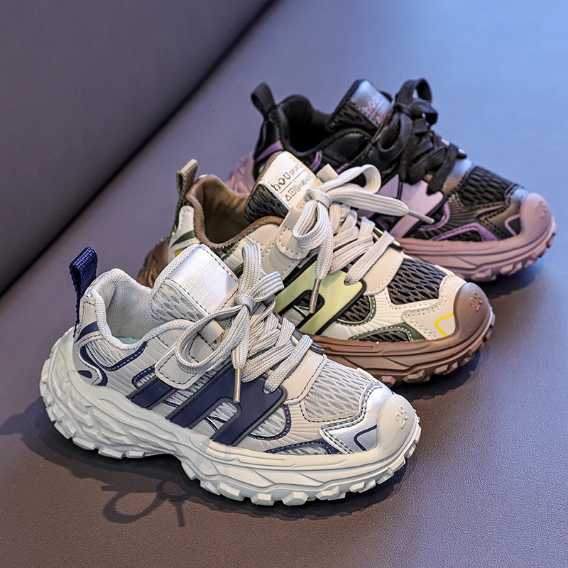 Childrens Sports Shoes For Spring and Autumn Breathable Running Shoes For Boys Korean Version Of Dad Shoes Kids Shoes 251017