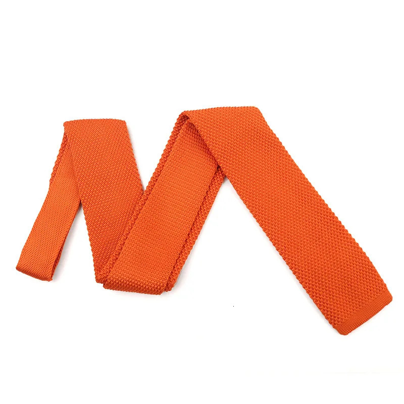 Solid Color Knitted Ties For Men Slim Fashion Neckties Plain Black Red Knit Tie Men Women Neck Knitted Cravatas 251014