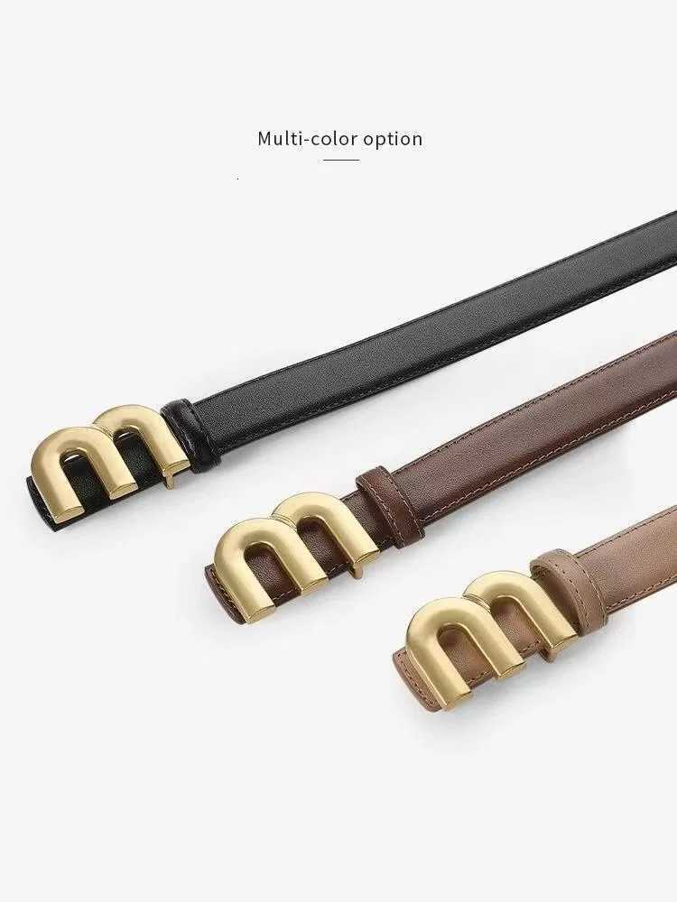 Womens fashion belt highquality gold buckle is best matched with womens denim belt dress W251018