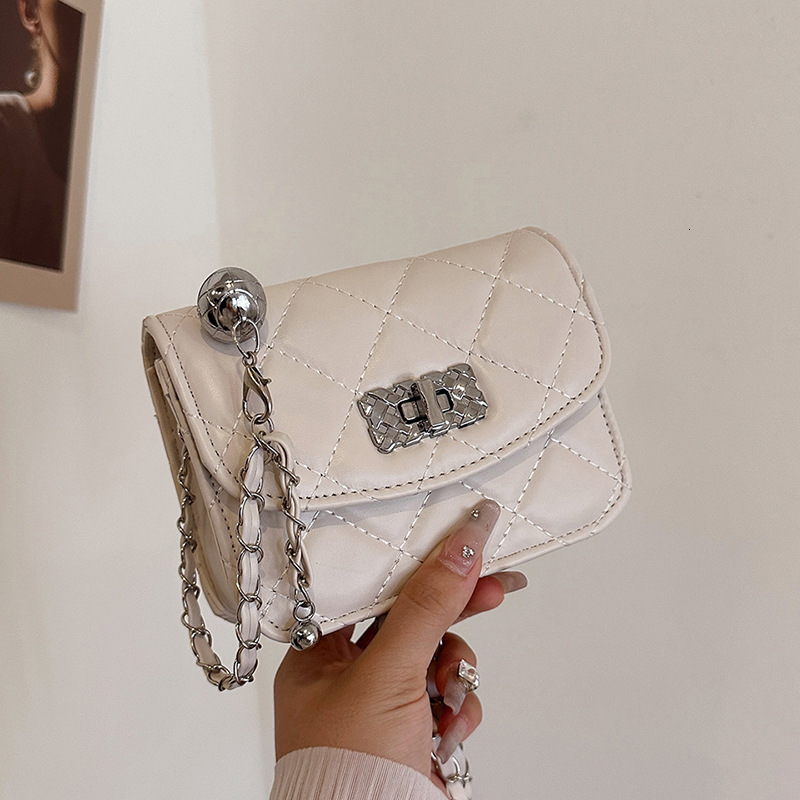 Luxury Brand Designer Bag Quilted Chain Bag For Women Spring Summer 2024 New Fashion High-End Ins Style Crossbody Bag Versatile Mini Square Bag