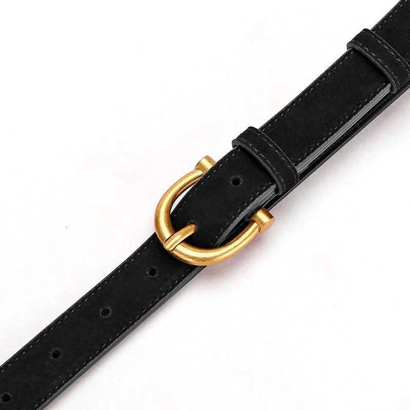 Gifts Luxury Design Suede Leather Belt Trendy Casual Business Waist Strap Versatile Pin Buckle Waistband W251018