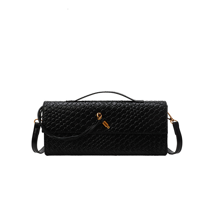 Luxury Brand Designer Bag 2025 New Niche Woven Shoulder Baguette Bag Fashion Horizontal Clutch Versatile Crossbody Bag For Women