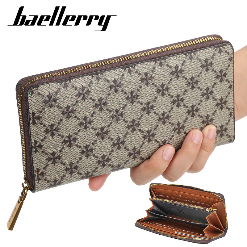 Luxury Brand Designer Bag Baellerry Women's Wallet Long Version Vintage Fashion Wallet Versatile Phone Bag Multifunctional Clutch
