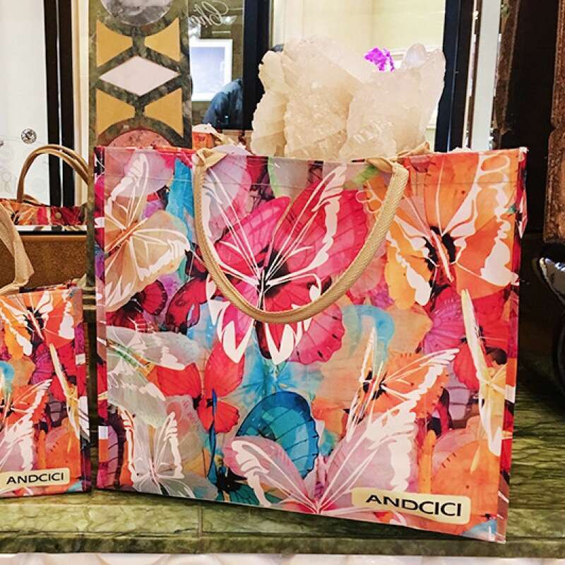 Oil Painting Foldable Large Capacity Eco-friendly Shopping Handbag Single Shoulder Women Waterproof Portable Beach Bag