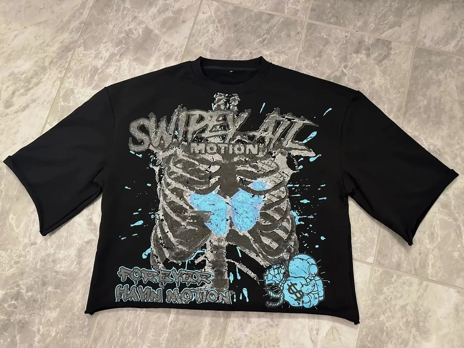 25 Summer Y2K Retro Gothic Skull Graphic Print Tshirt Mens Oversized Casual Cotton Shortsleeved Tees Street Top Gifts 251018 - view 5