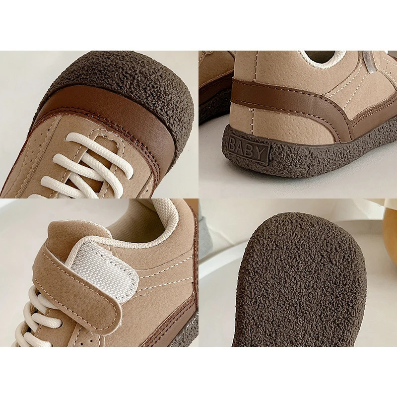 Baby Boys Girls Casual Shoes Autumn Winter Children Sneakers Antislip Soft Sole Infant Toddler Shoes Colourblock Kids Shoes 251014