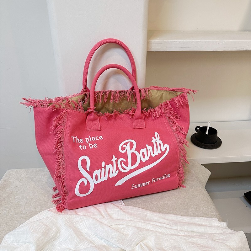 Ladies' Handbag Niche Design Large Capacity Handbag Simple Casual Luxury Bag Designer Bag Commuting Student Shoulder Bag Korean Style Tassel Beac