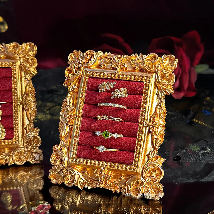 Jewelry Display Stand Vintage Po Frame Ring Tray Jewelry Store Storage Booth Display Pography Display Item Prop 251016