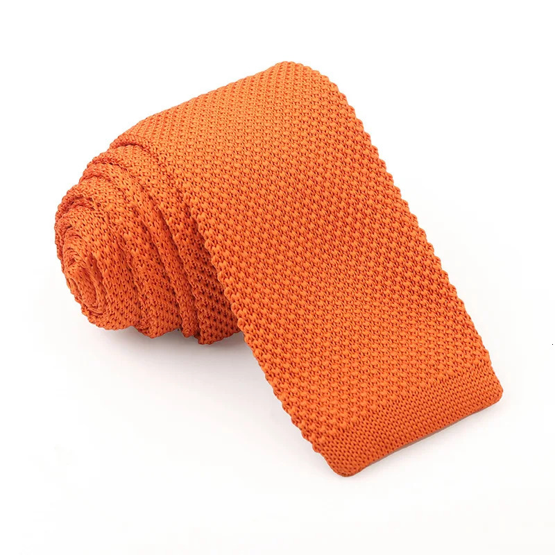 Solid Color Knitted Ties For Men Slim Fashion Neckties Plain Black Red Knit Tie Men Women Neck Knitted Cravatas 251014