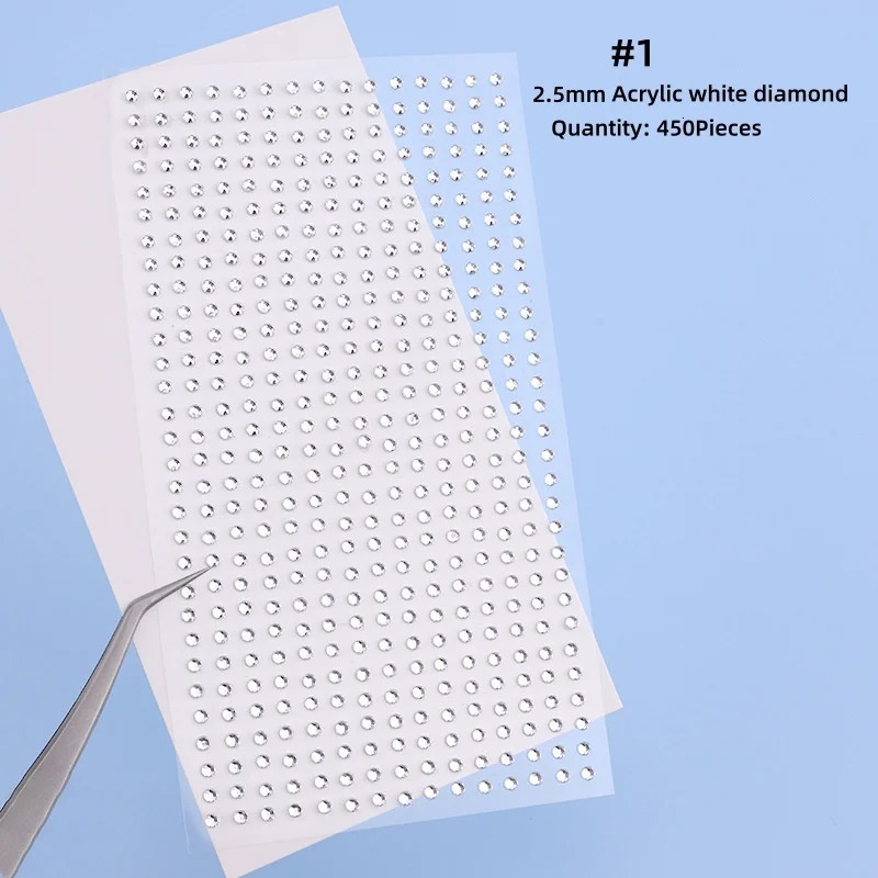 Mix 2mmm4mm Hair Pearls Stick on Self Adhesive Pearls Stickers Face Pearls Stickers for Hair Face Makeup Nail DIY Crafts 251015