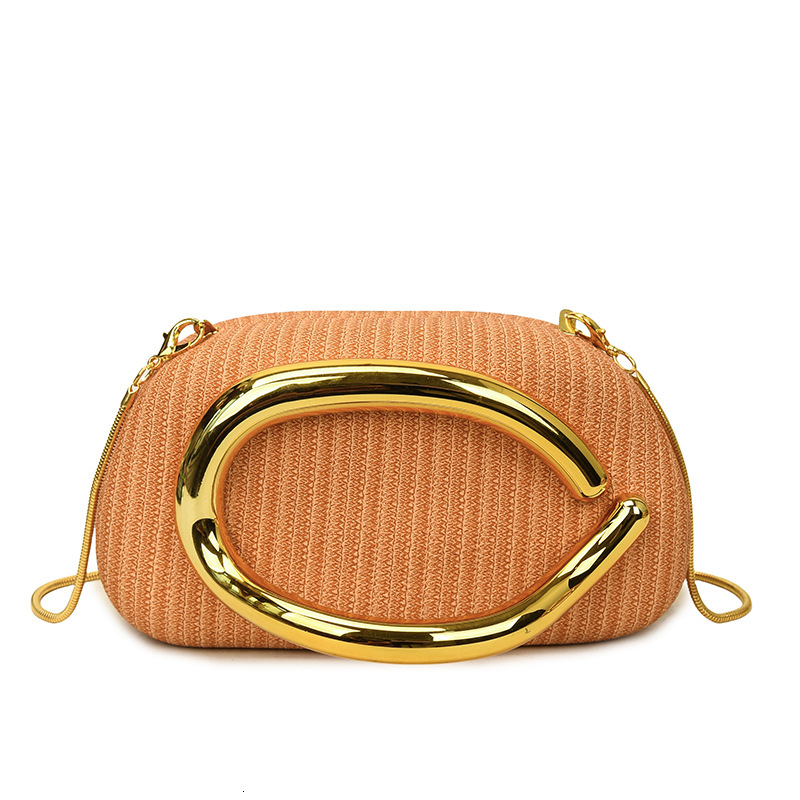 Luxury Brand Designer Bag Women's Bag 2025 New Trendy Round Box Wrist Bag Metal Handle Single Shoulder Crossbody Box Evening Bag