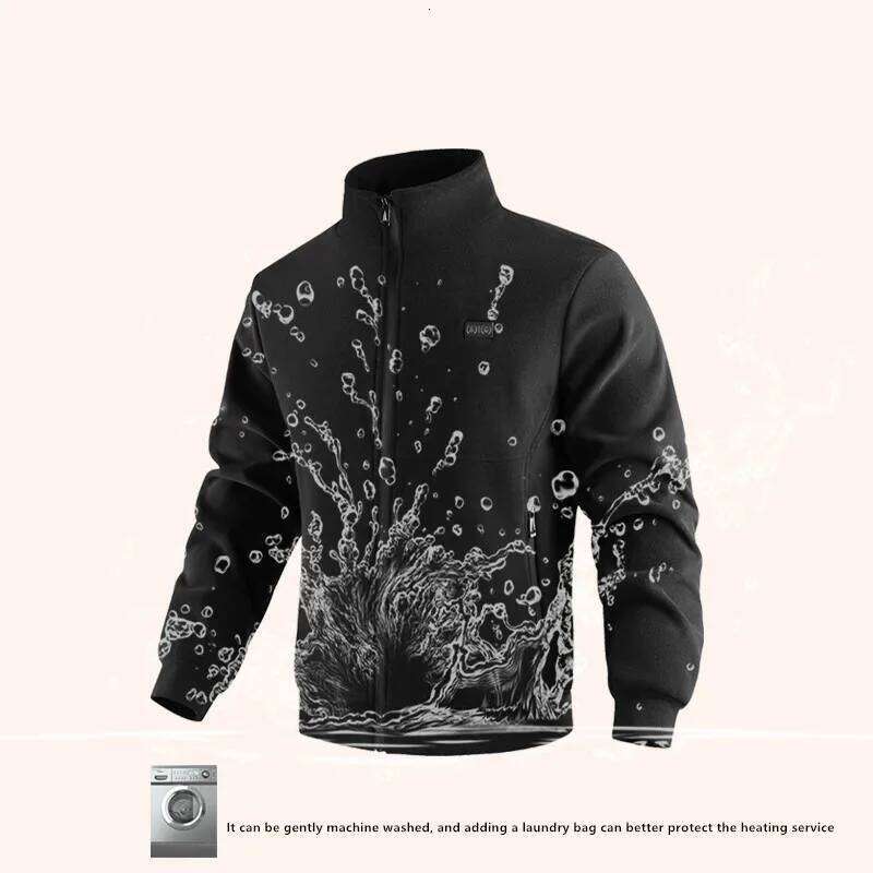 New Winter Fashion Versatile Polar Fleece Thick Warm Jacket For Both Men Women 8-Zone Intelligent Heating Electric Coat