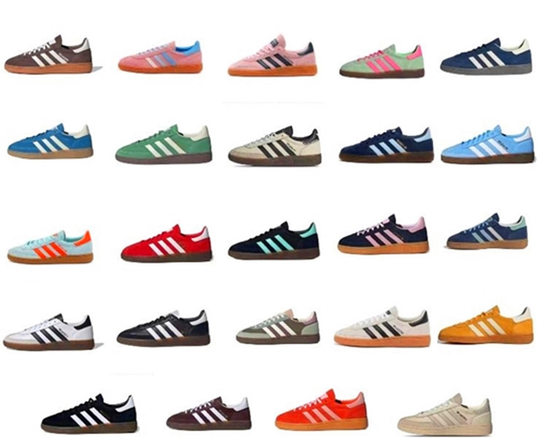 Sambasneakers Handballs Spezially Navy Running Shoes Woman Men Almost Yellow Black Grey Brown Gum Light Blue White Clear Pink Arctic Night Sneakers 559