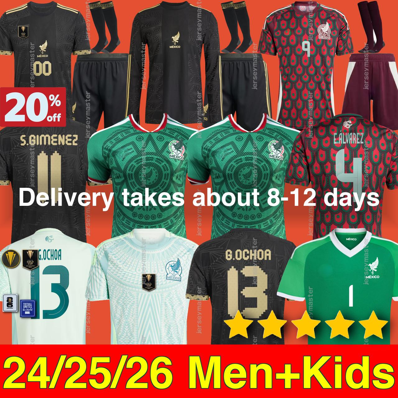 Mexico jersey 2025 2026 Gold Cup 2026 QUALIFIERS RAUL CHICHARITO Mexico Soccer Jerseys LOZANO DOS SANTOS Men Kids Football Shirts Uniforms football kits Fans 4XL