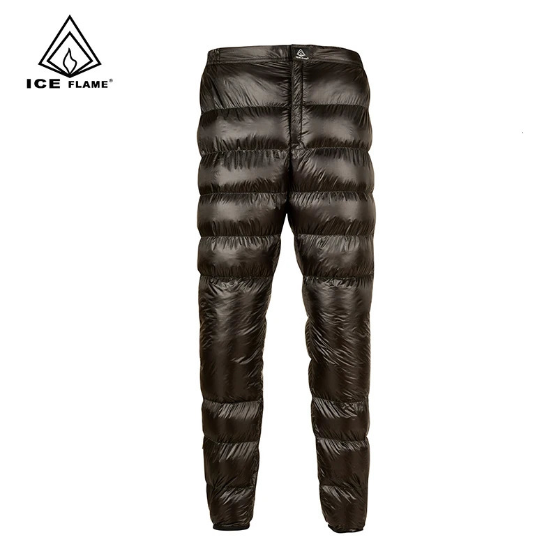 Ice Flame Unisex Ultralight Down Pants Outdoor Camping White Goose Waterproof Warm Winter Trousers 251015
