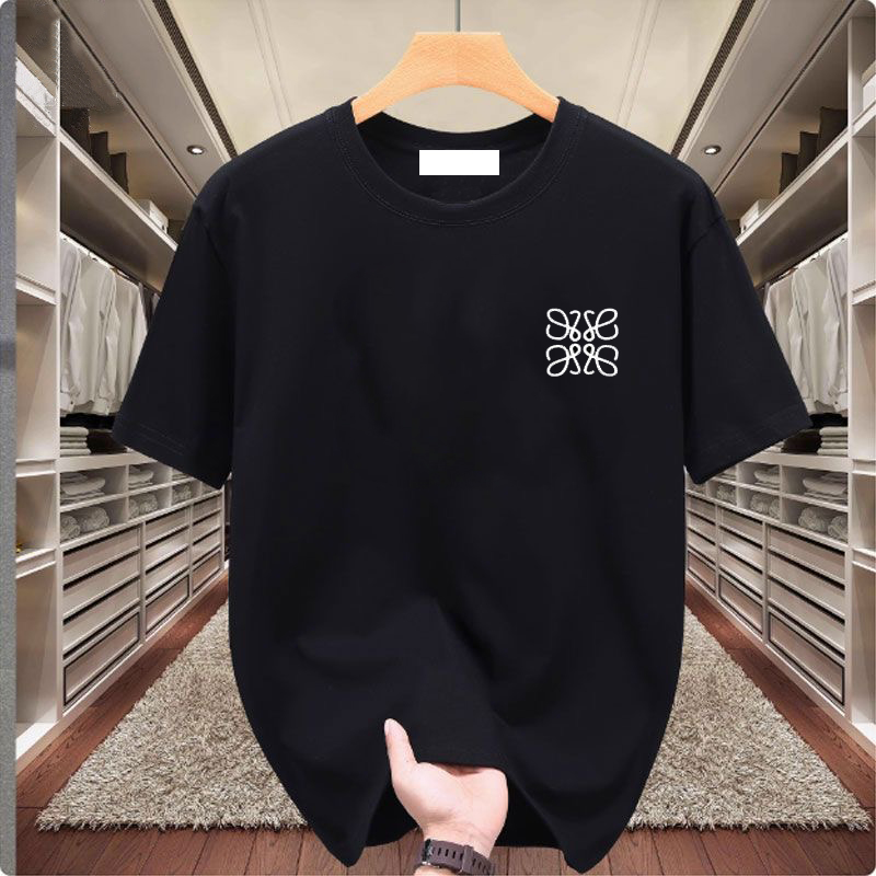 Summer men's and women's short-sleeved embroidered clothing brand designer round-neck men's T-shirts, women's T-shirts, pure cotton short-sleeved clothing, casual T-shirts