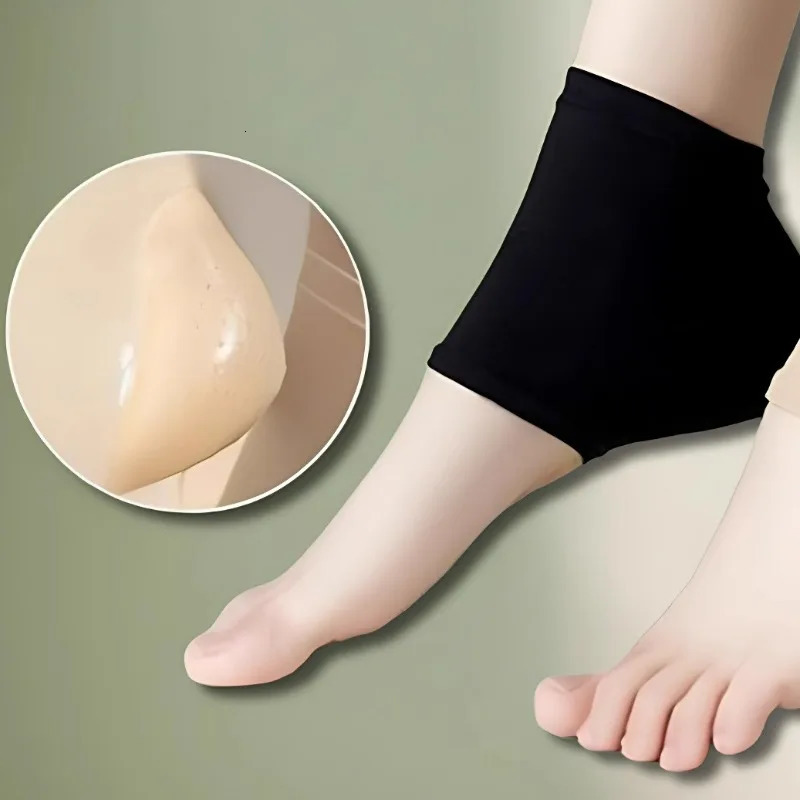 Crack Resistant Heel Pad Foot Sole Protection Cover Preventing Plantar Fasciitis Half Shoe Pad Achilles Tendon Heel Protector 251013