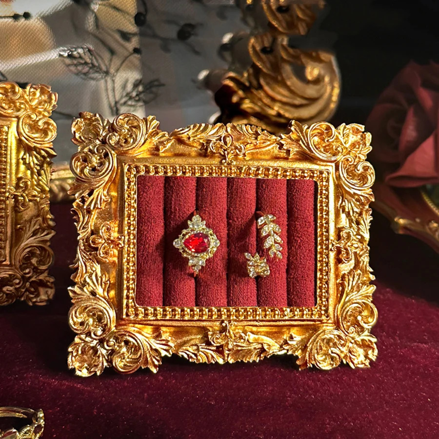 Jewelry Display Stand Vintage Po Frame Ring Tray Jewelry Store Storage Booth Display Pography Display Item Prop 251016