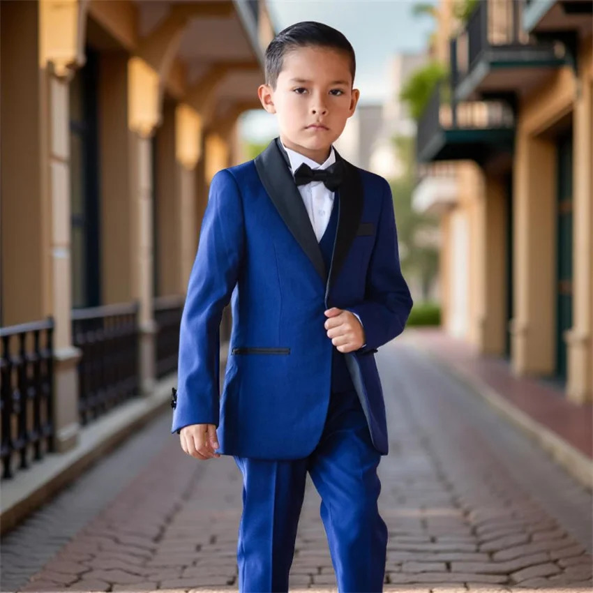 Formal Boy Suits for Wedding Dinner Royal Blue Little Children Groomsmen Kids Tuxedo for Party Evening Jacket Pants 316 Years 251017