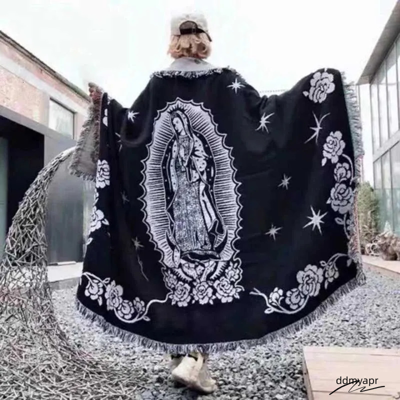 Tapestry ddmyApr Street Art Blanket - Virgin Mary Design, Lightweight Throw For Camping, Sofa Decor, And Xmas Blankets