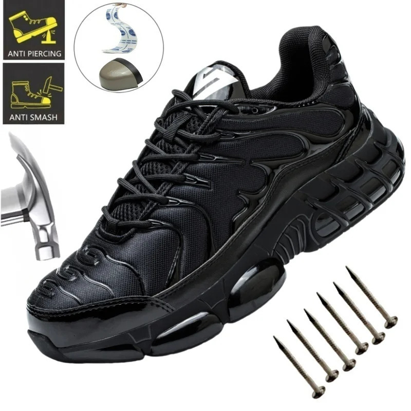 High Quality Steel Toe Safety Shoes Men Work Sneakers Indestructible PunctureProof Protective Male Footwear 251013