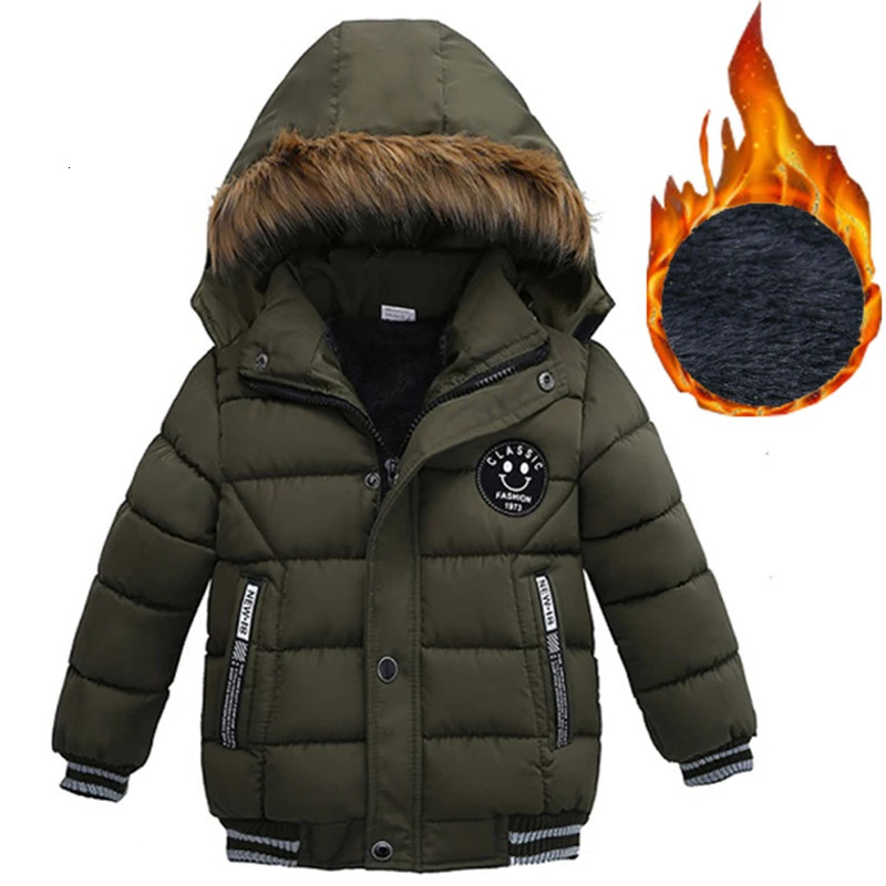 Autumn Winter Baby Boys Jacket For Boys Children Jacket Kids Hooded Warm Outerwear Coat For Boy Clothes 2 3 4 5 Yrs 251017