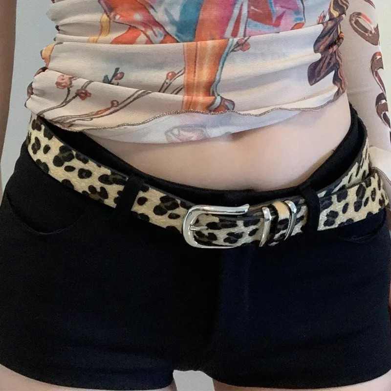 Fashion Leopard Print Snake Skin Versatile Belts for Women Adjustable Buckle Belt Soft PU Leather Belts Casual Jeans Decoration 251016