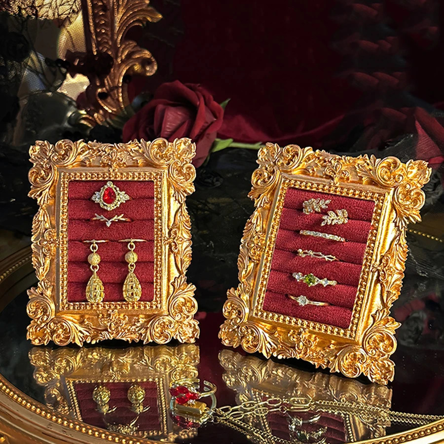 Jewelry Display Stand Vintage Po Frame Ring Tray Jewelry Store Storage Booth Display Pography Display Item Prop 251016