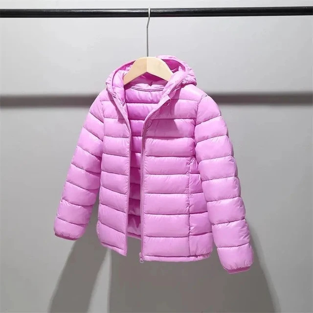 Children 214 years old down cotton jacket clothes for boys girls cotton padded clothes kids fleece hooded coats P5076 251015