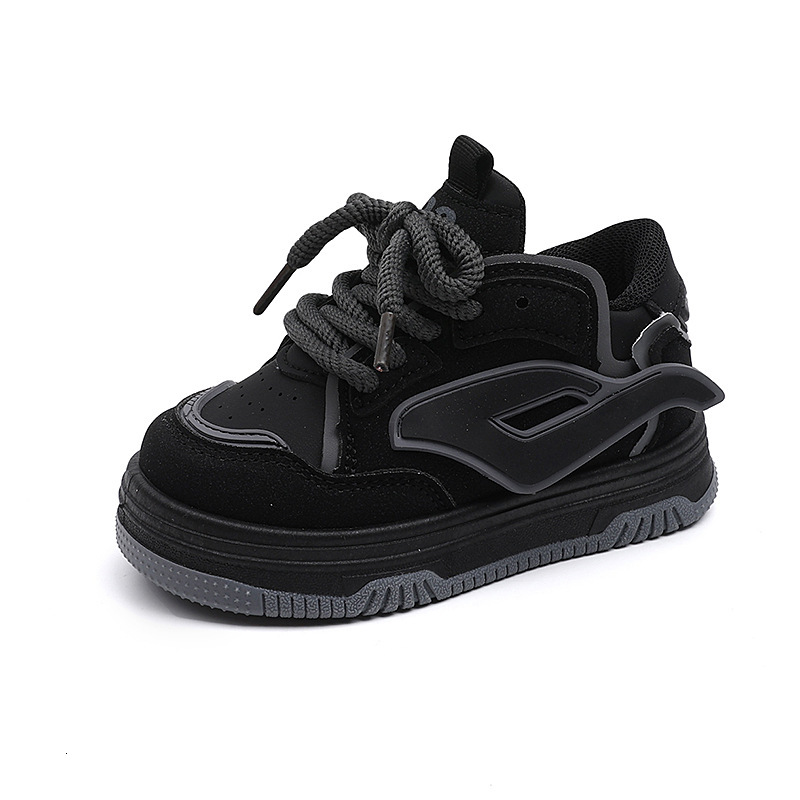 New children's sports shoes for boys and girls with campus style, high top soft soled casual shoes, outdoor trendy designer shoes
