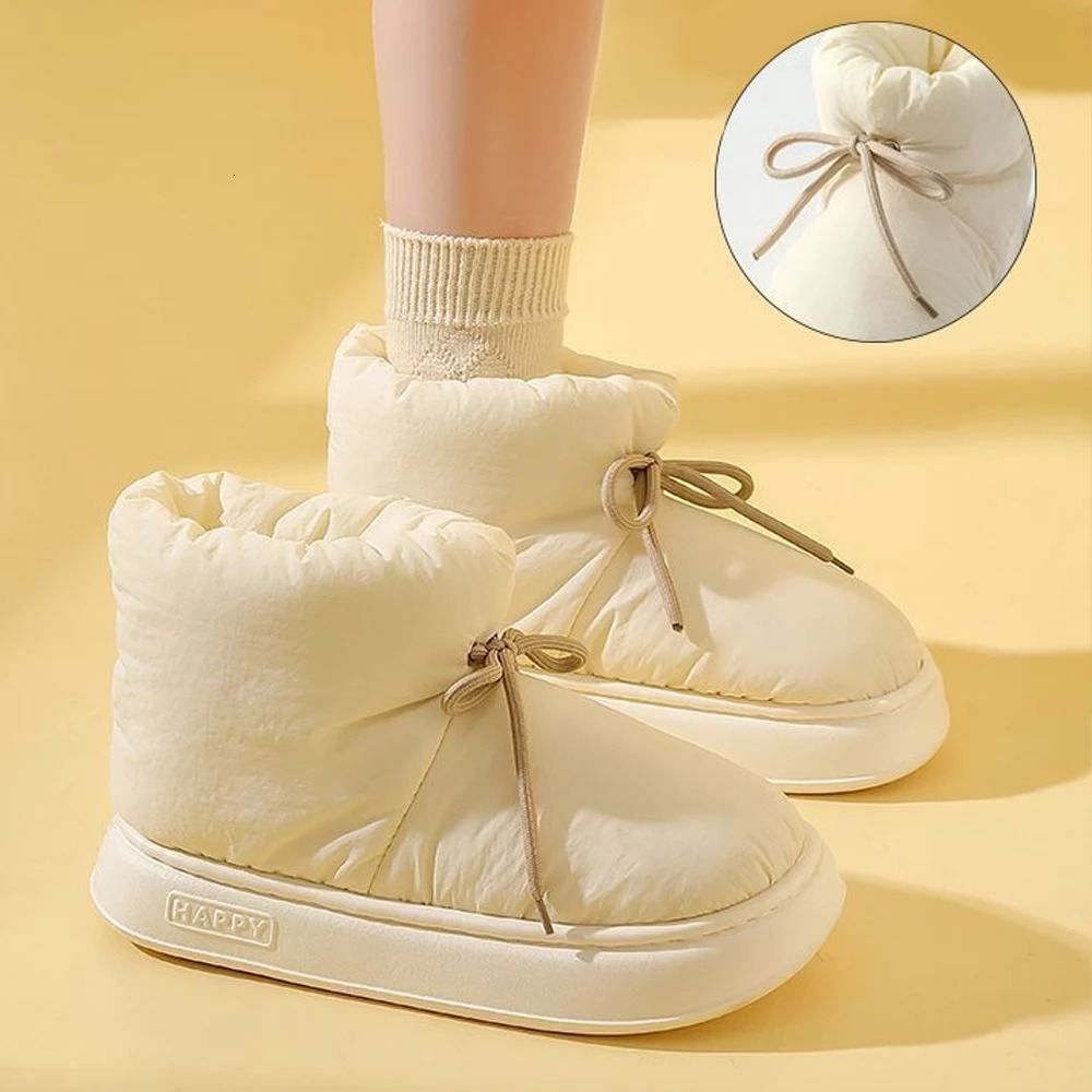 ZHIDA Fur Snow Boots For Women Winter Thick Platform Ankle Boots Shoes Waterproof Mens Classic Plush Warm Boots Cotton Shoes 251014