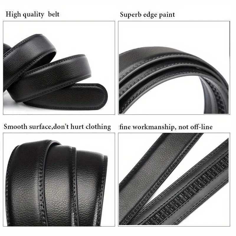 Men Belts Automatic Buckle Belt PU Leather High Quality For Men Leather Strap Casual For Jeans W251018