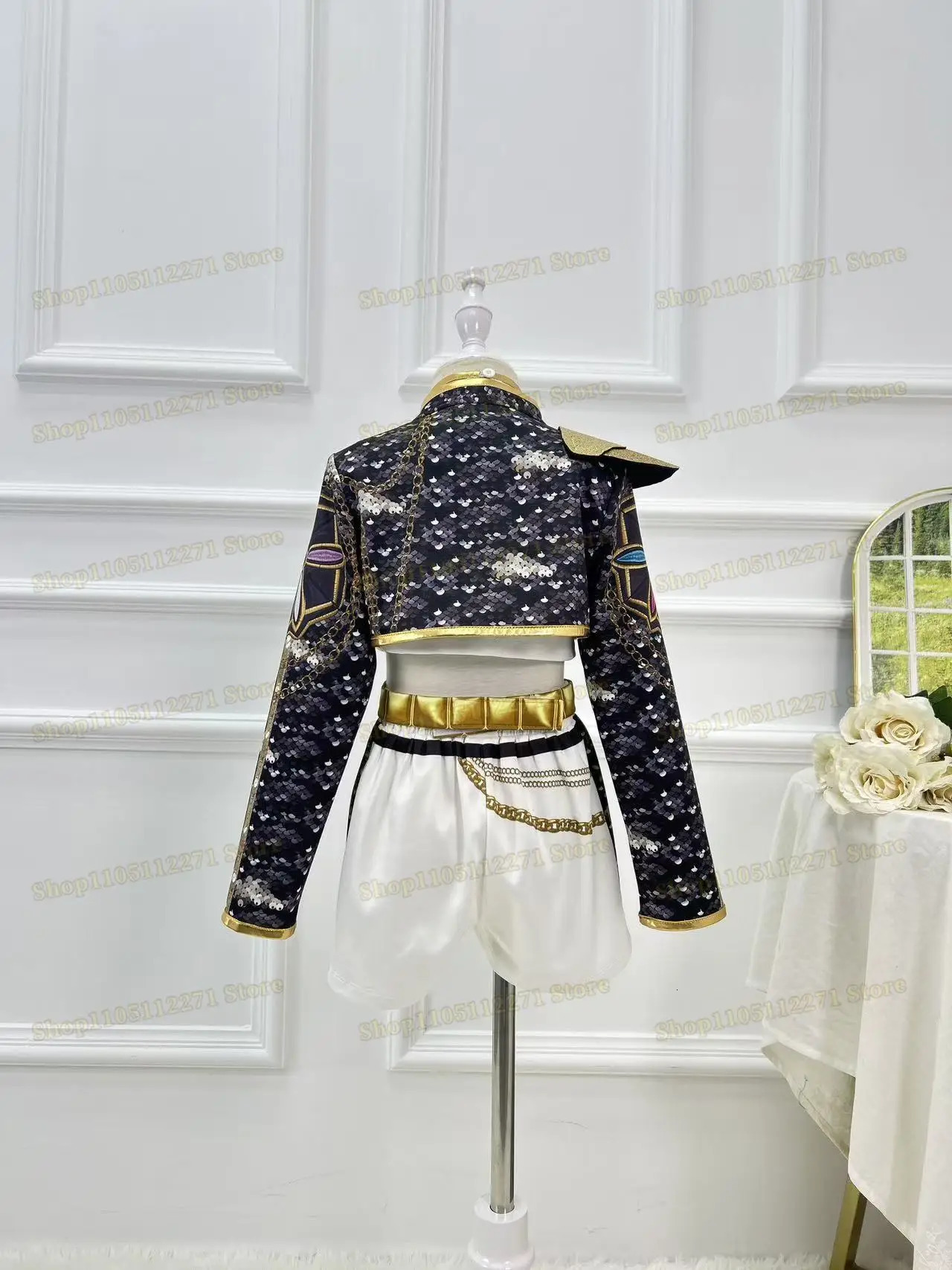 Children girl Kpop Demon Hunter Role Play Rumi Role Playing Costume Set Childrens Stage Show Costume Halloween Party Set 251017