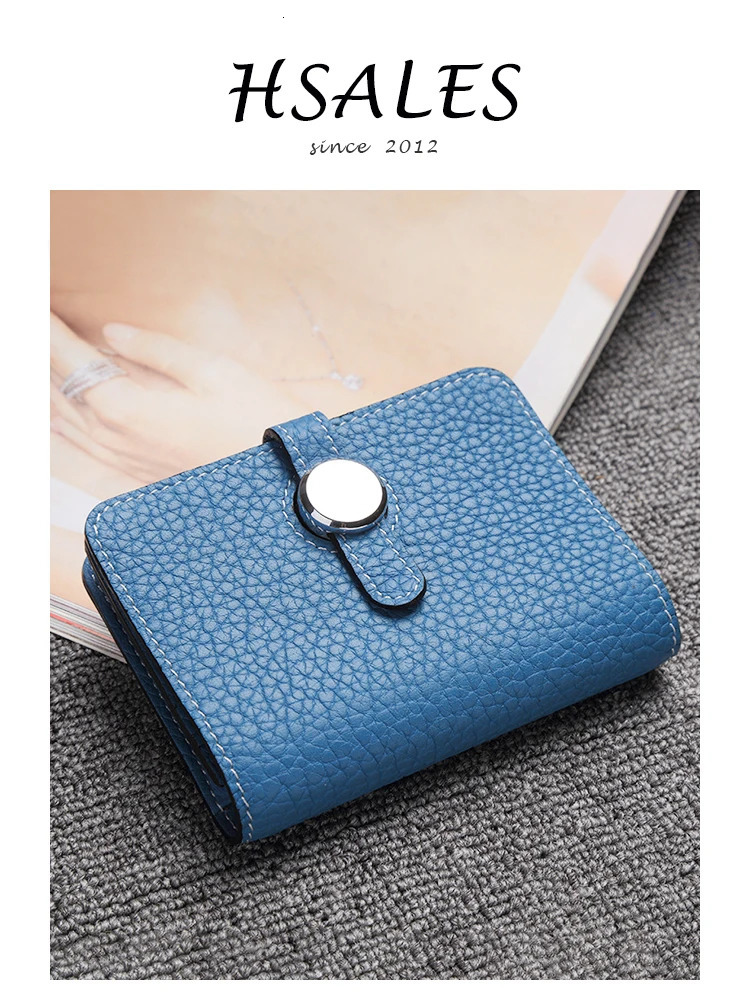 Genuine Leather Unisex Money Bag Fashion Hasp Small Card Holders Highgrade Short Cowhide Credit Card Purse 251023