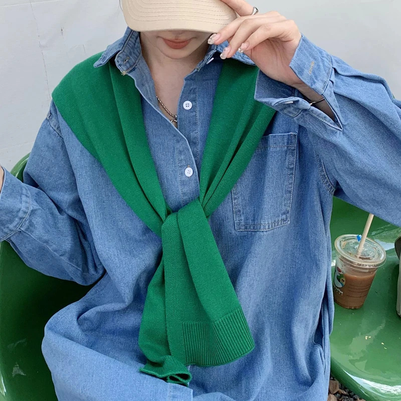 Thin Knitted Woolen Scarf Womens Color Spring Summer Autumn Winter Ne Protection Skirt irt ular Lightweight Wrap 251016