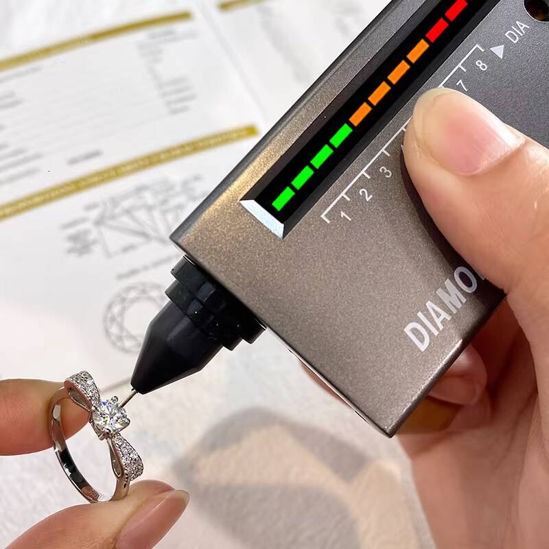 Fashion Jewelry Gra VVS 05Ct Lovely Bowknot Diamond Moisssanite 925 Sterling Silver Rings for Women Lady Wedding Engagement