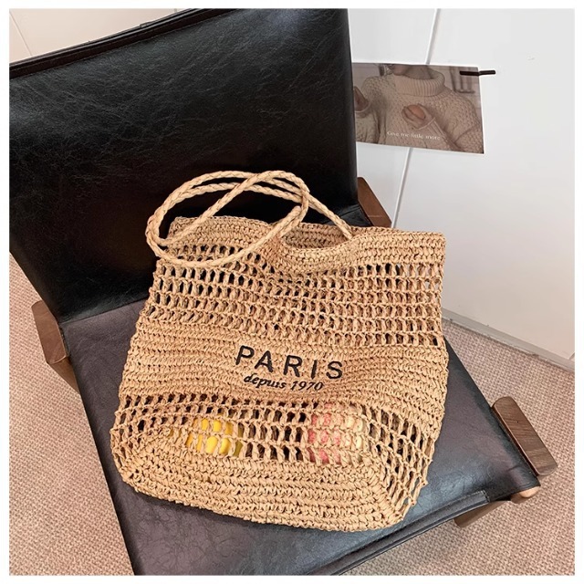 Luxury Brand Designer Bag New INS Style Hollow Out Bag Women's Shoulder Bag Handbag Large Capacity Underarm Bag Vacation Travel Beach Bag