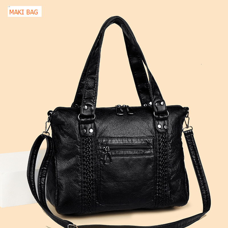 Cross border hot selling French retro motorcycle bag, single shoulder crossbody bag, large capacity women's washable handbag, designer bag