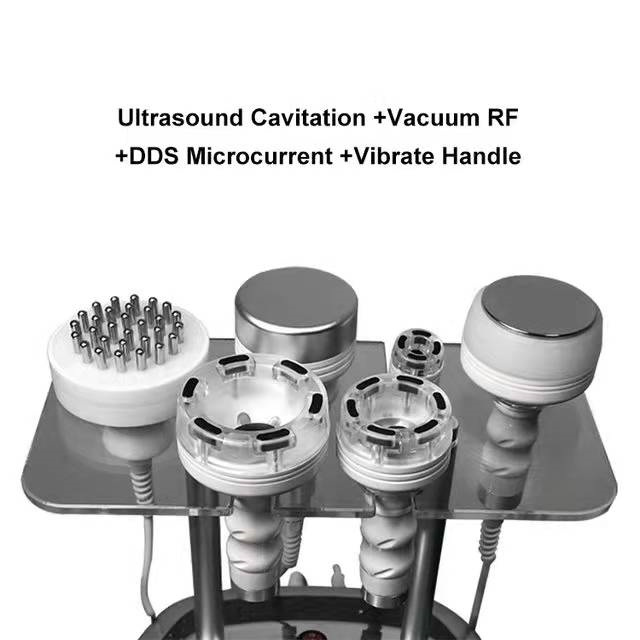 5D 6 in1 Ultrasound 80K Cavitation RF Ultrasonic Vacuum Slimming Radio Frequency Massager Skin Care Device Health Machine