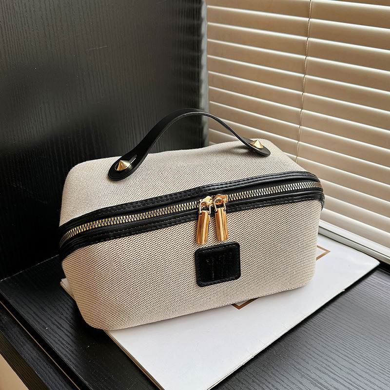 2025 new retro desktop storage bag large capacity portable storage box