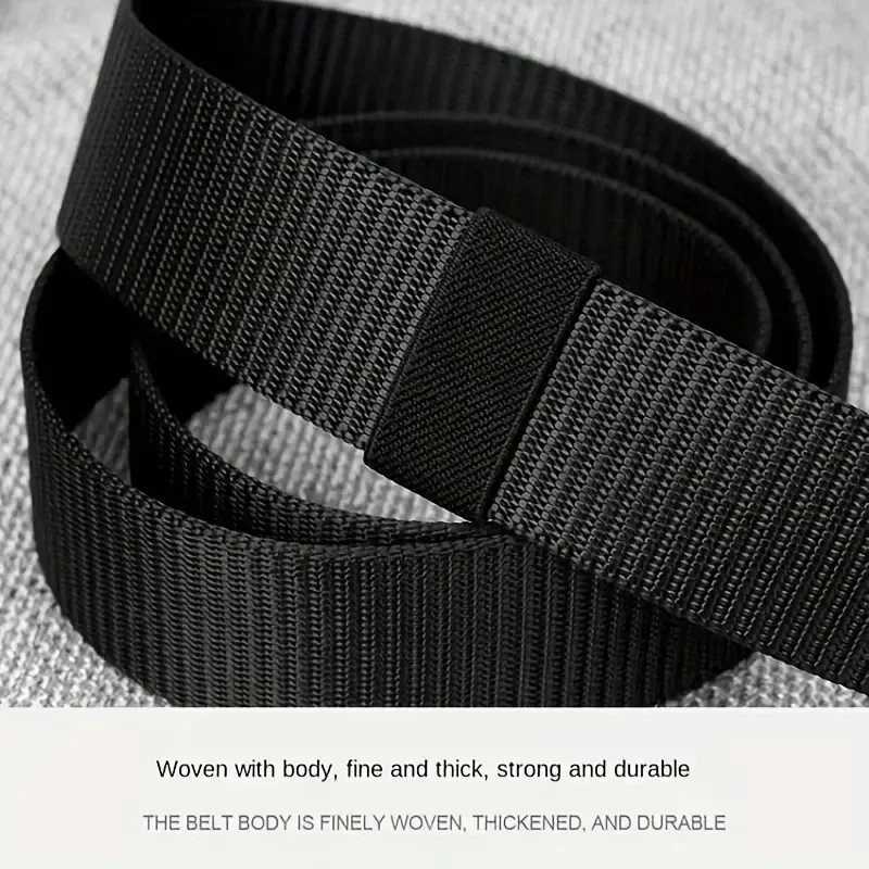 Men Belts Automatic Buckle Metal Webbing Belts for Men Women Canvas Nylon High Quality Strap Casual Outdoor Sports Students W251018
