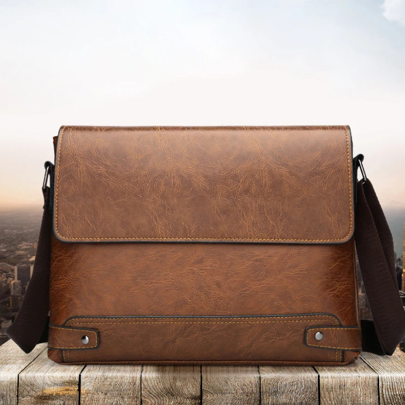 Shoulder bag mens crossbody bag business bag large capacity for business trips and work 251014
