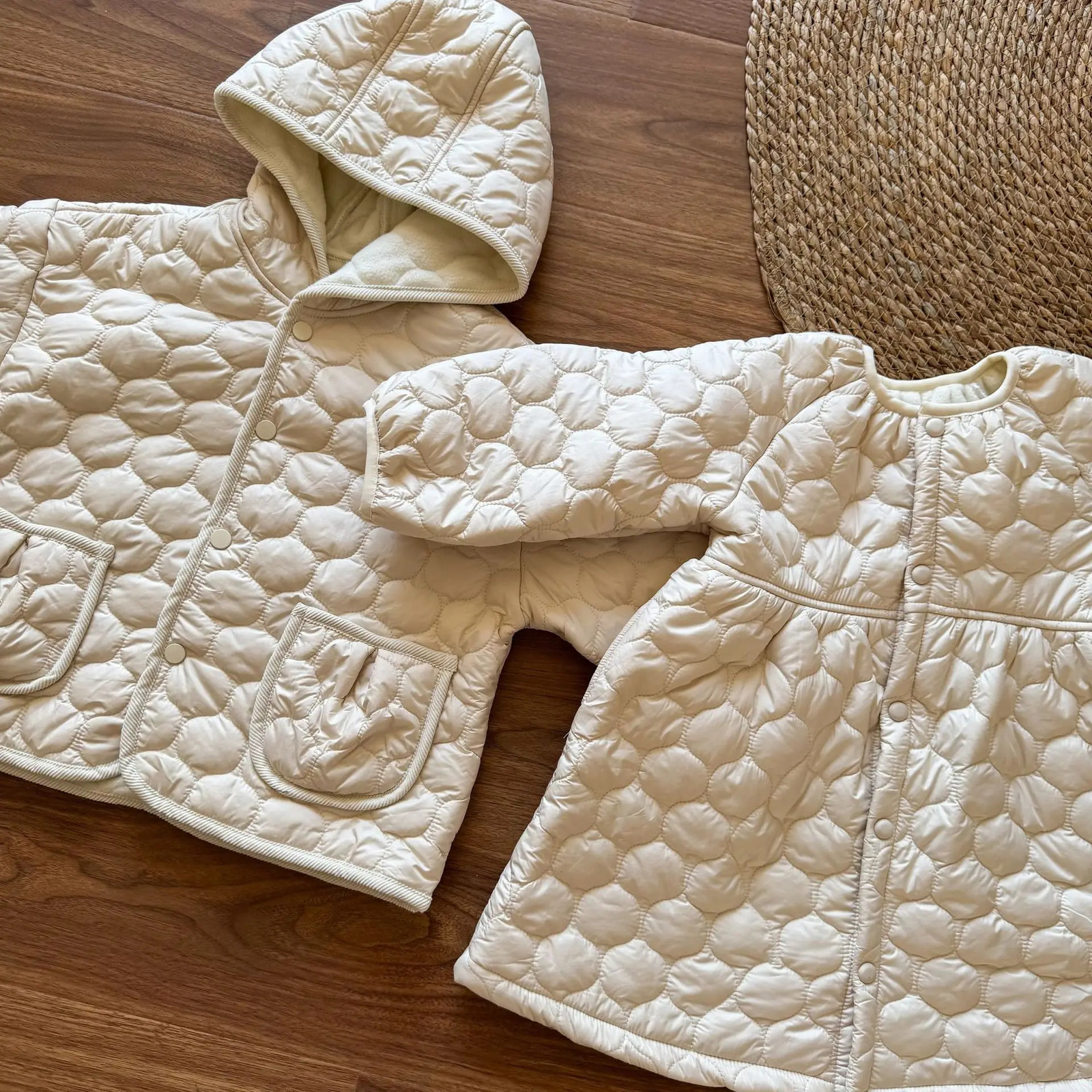 Toddler Kids Girl Down Jacket Winter Solid Color Casual Thick Little Girl Down Outwear Korean Fleece Children Girl Parka Coat 251017