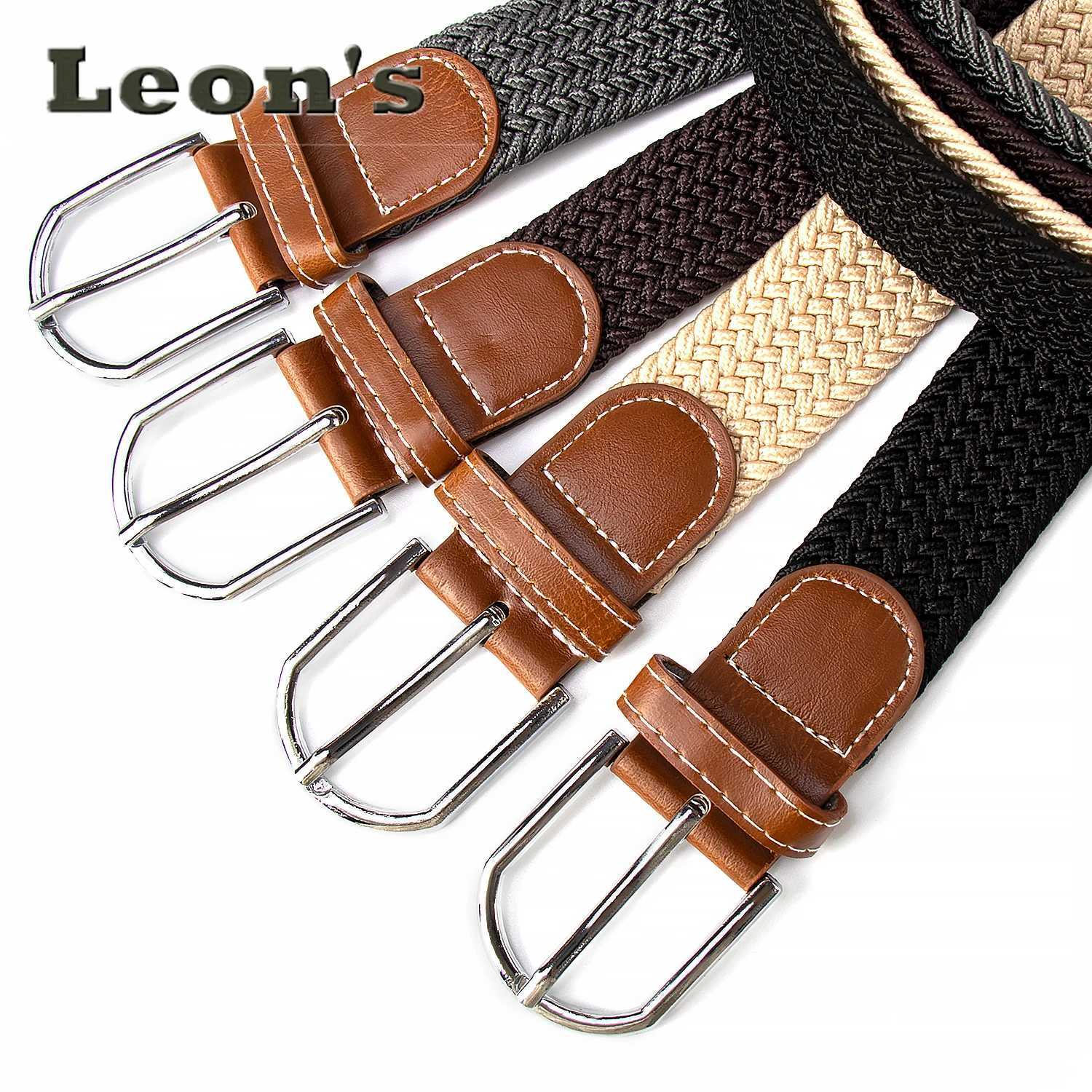 Unisex Elastic Canvas Belt No Punching Adjustable Stretch Waistband Alloy Buckle Casual Youth Outdoor Belt for Men Women W251018