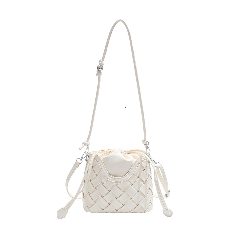 Luxury Brand Designer Bag High-End Luxury Woven Handbag For Women 2025 Summer Fashion Versatile Bucket Bag Casual Shoulder Crossbody Bag