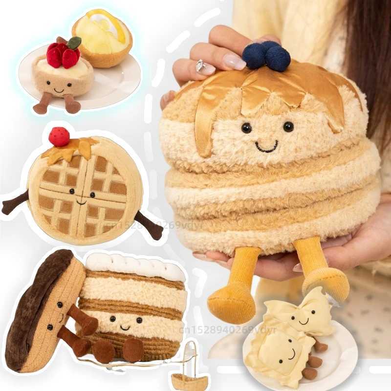 Dessert Cake Series Puffs Sweet Bread StrawBerry Lemon Cake Plush Toys Pillow Baby Cute Comfort Doll Home Decor for Kids Gifts J251020