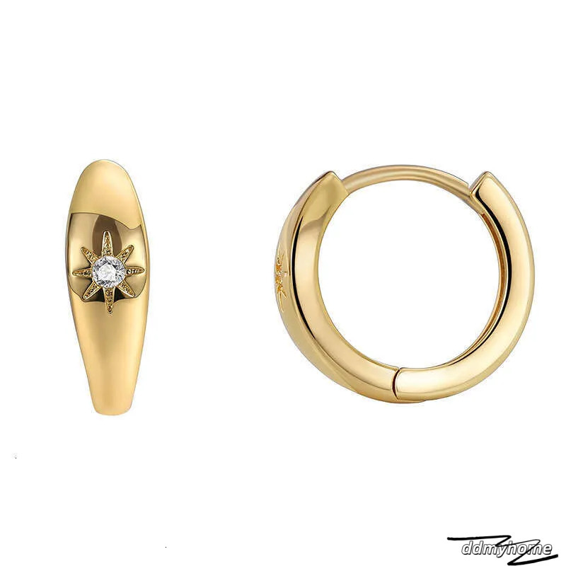 Minimalist Cubic Zirconia Earrings For Women - Fashionable Copper Sier Square Studs Ddmyhome