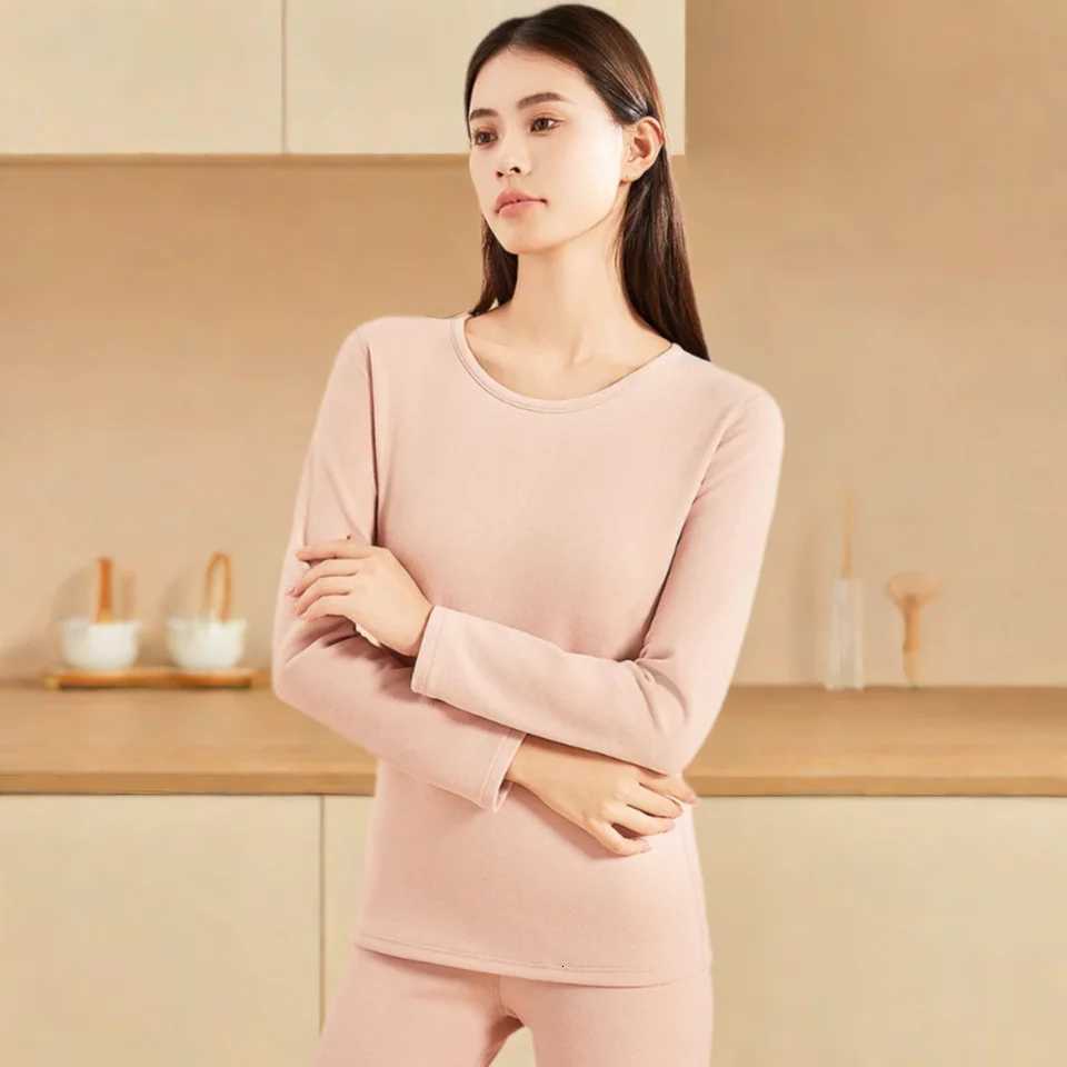 Winter Womens Thermal Underwear Lingerie Set Thermal Clothing Woman For Cold Long Sleeve Top Warm Pants Leggings Two Piece SetsT251020